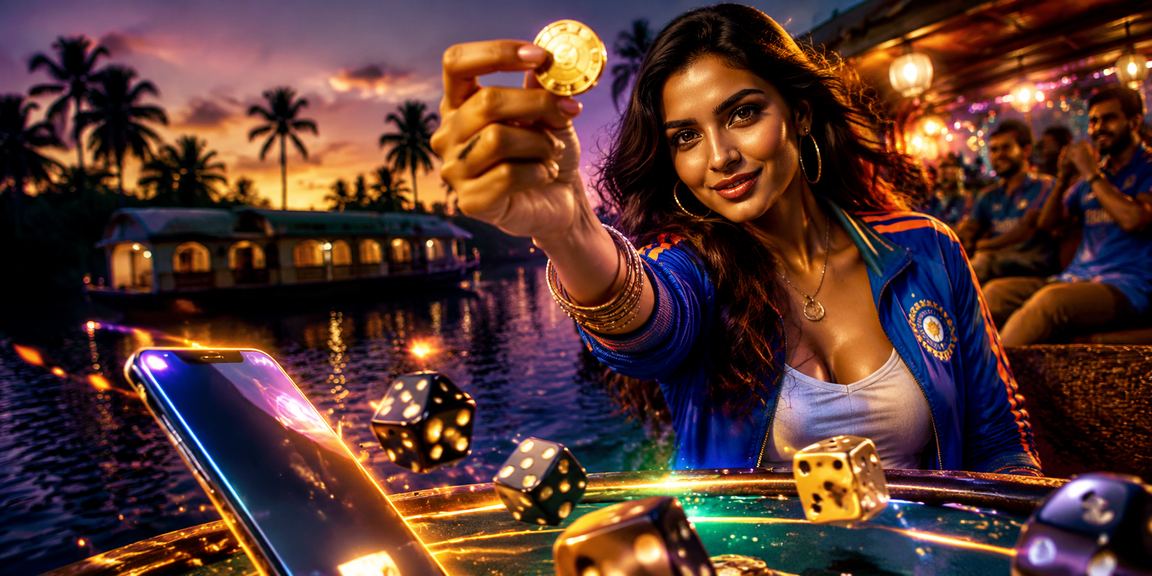 Scenic Kerala backwaters with festive cricket and lottery events